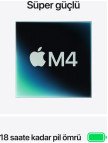 Apple MacBook Air M4 24GB 512GB SSD macOS 15" Taşınabilir Bilgisayar Gece Yarısı MC6L4TU/A